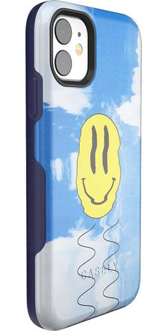 On Cloud Nine | Glitch Smiley Face Case