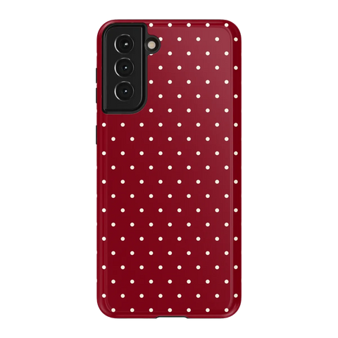 On the Dot | Maroon Polka Dot Case