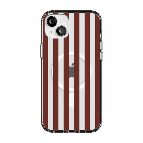 Sunday in Brooklyn | Burgundy Stripes Case