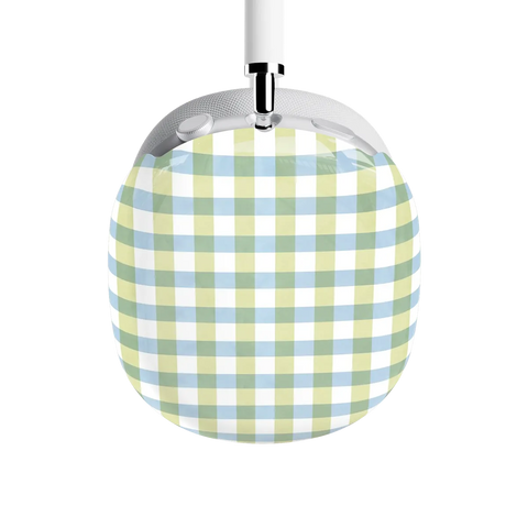 Pastel Picnic | Blue & Green Gingham AirPods Max Case