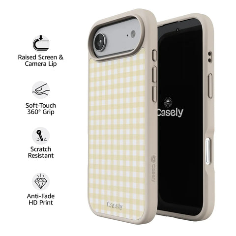 Pastel Picnic | Yellow Gingham Case