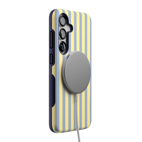 Coastline Stripes | Blue & Yellow Case