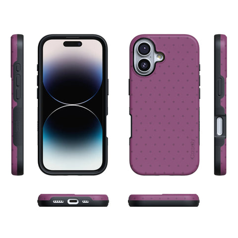 On the Dot | Plum Polka Dot Case