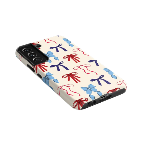 American Girlie | Red White & Blue Bows Case