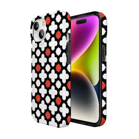 Red Lattice Tile | High Contrast Design Case