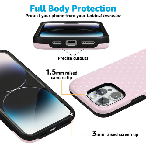On the Dot | Pink & White Polka Dot Case