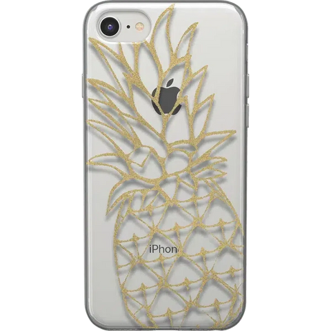 You're a Fine-Apple | Gold Pineapple Clear Case