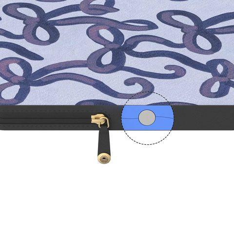 Love Me Knot | Blue Bow Laptop Case