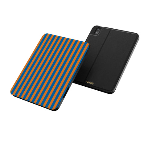 Go New York | Blue & Orange Stripes iPad Case