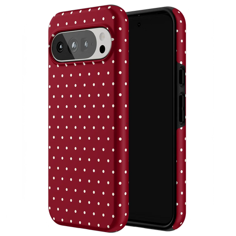 On the Dot | Maroon Polka Dot Case