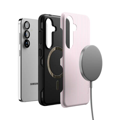 Stripes and the City | Light Pink Pinstripe Case