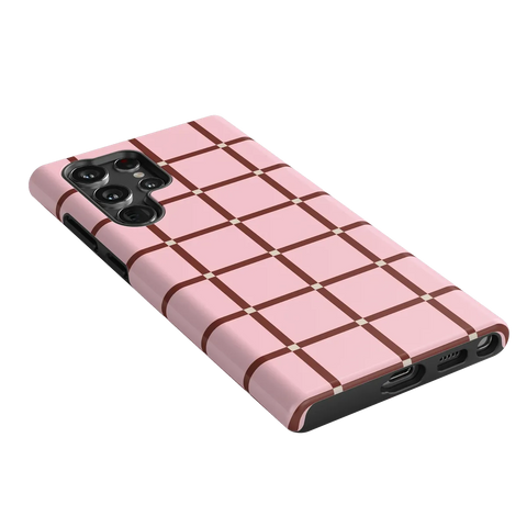 Uptown Gridlock | Pink Checkerboard Case