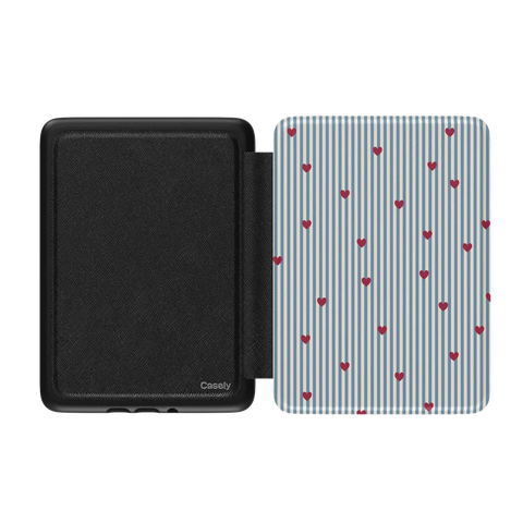 Love Lines | Blue Stripes Kindle Case