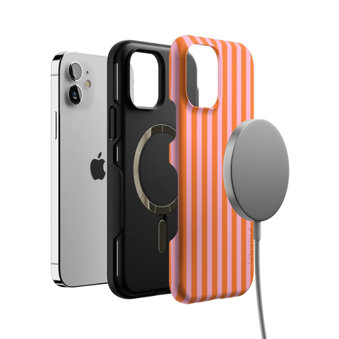 Perfect Stripes | Orange & Pink Stripes Case