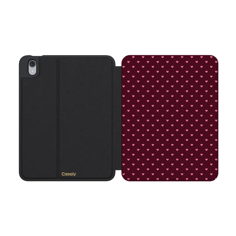 Heart Noir | Tiny Hearts iPad Case