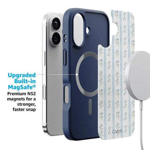 Cottage Stripe | Blue Floral Case