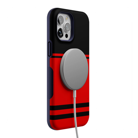 Storm Warning | Black & Red Stripes Case
