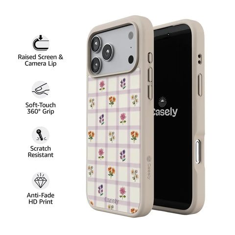 Meadow Check | Floral Gingham Case