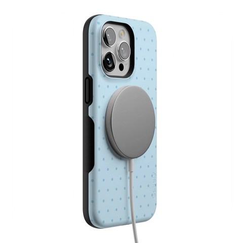 On the Dot | Blue Monochrome Polka Dot Case
