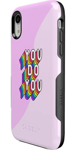YOU DO YOU | Purple Print iPhone Case