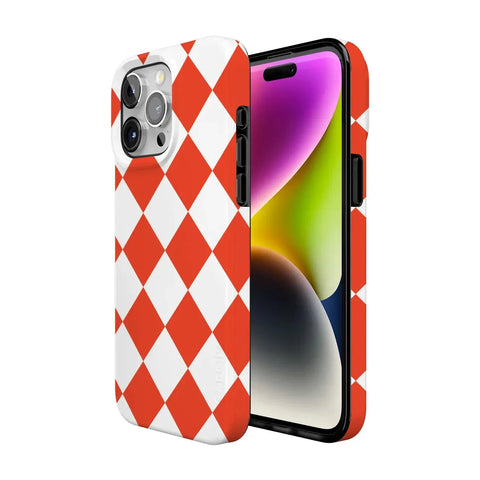 Red Checkerboard | High Contrast Design Case