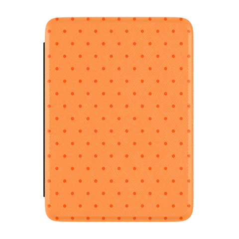 On the Dot | Orange Polka Dot Kindle Case