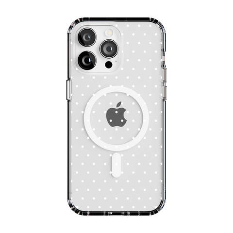 On the Dot | White Polka Dot Case