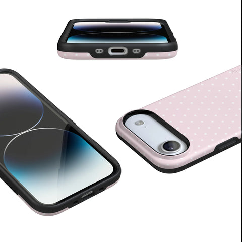 On the Dot | Pink & White Polka Dot Case