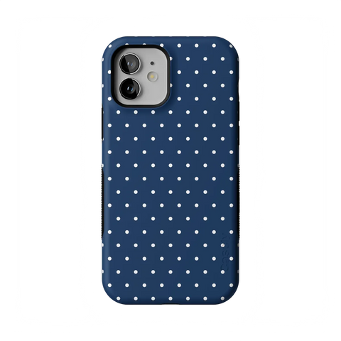 On the Dot | Navy Polka Dot Case