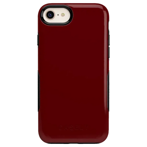 Burgundy Red on Black | Ultra-Protective Bold Case