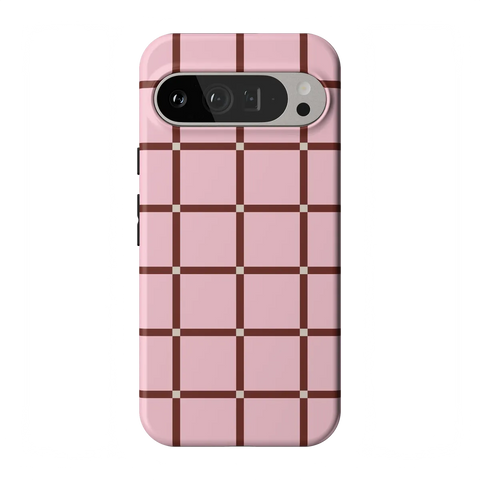 Uptown Gridlock | Pink Checkerboard Case