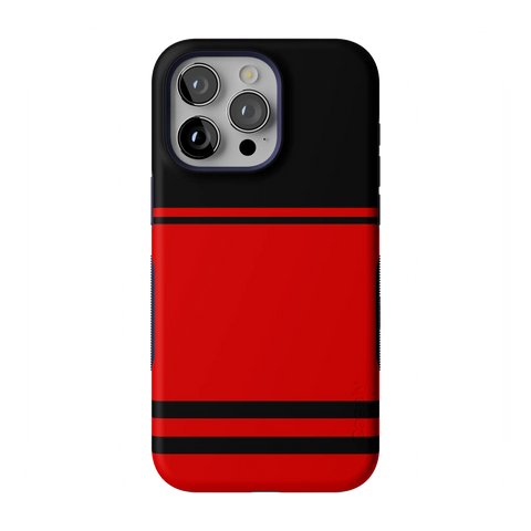 Storm Warning | Black & Red Stripes Case