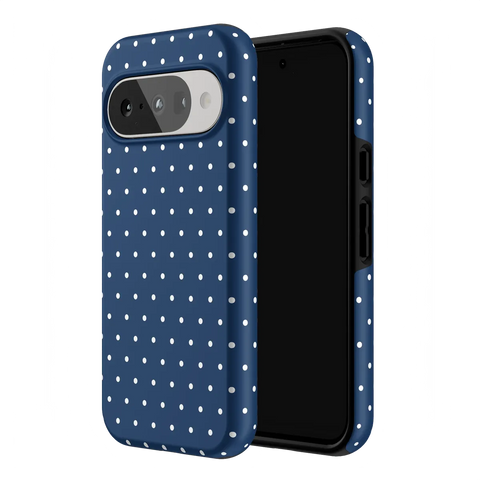 On the Dot | Navy Polka Dot Case