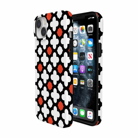 Red Lattice Tile | High Contrast Design Case