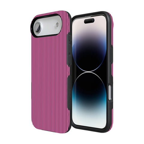 Stripes and the City | Pink & Purple Pinstripe Case