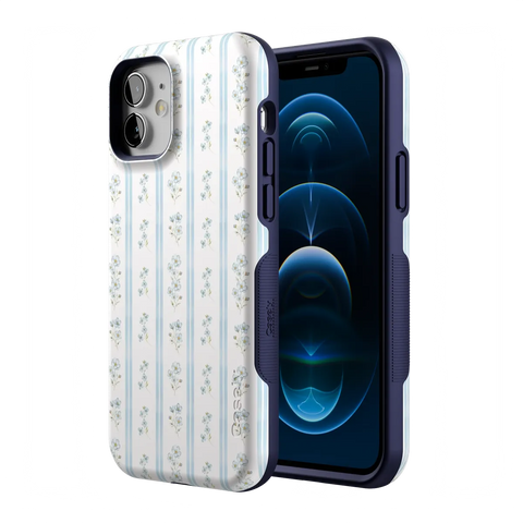 Cottage Stripe | Blue Floral Case