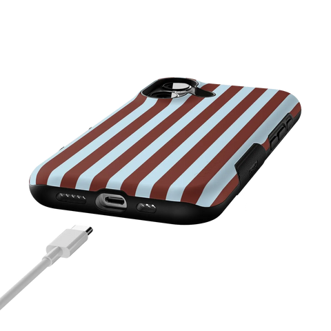 Sunday in Brooklyn | Blue Stripes Case