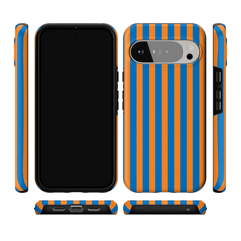 Go New York | Blue & Orange Stripes Case