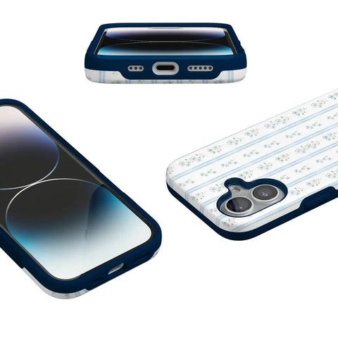 Cottage Stripe | Blue Floral Case