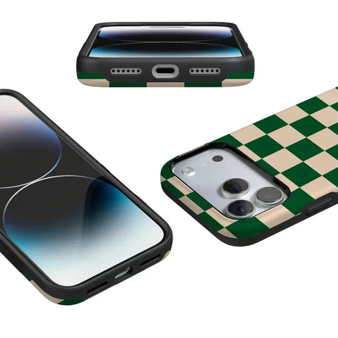 Fit Check | Green Checkerboard Case