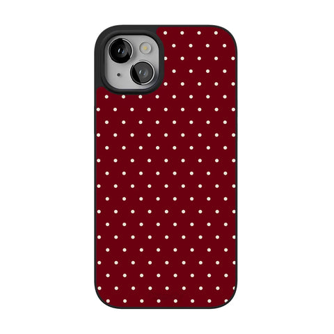 On the Dot | Maroon Polka Dot Case