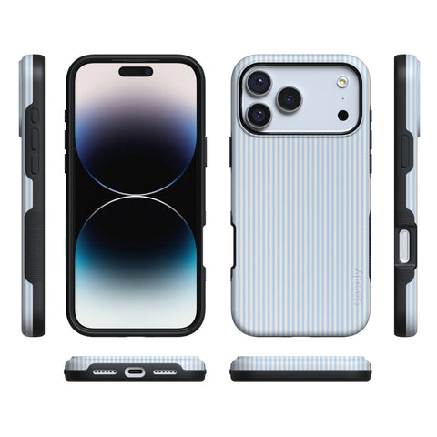 Stripes and the City | Light Blue Pinstripe Case