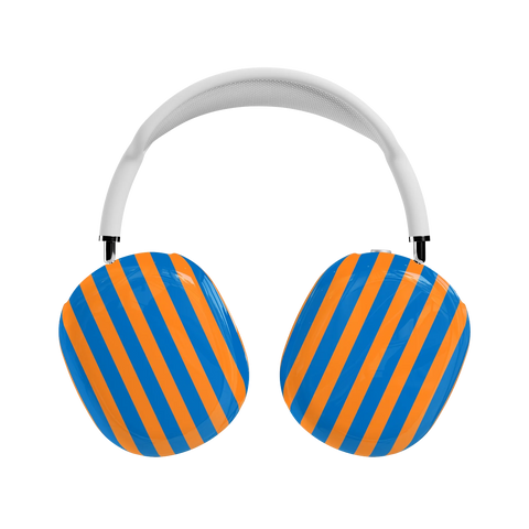 Go New York | Blue & Orange Stripes AirPods Max Case