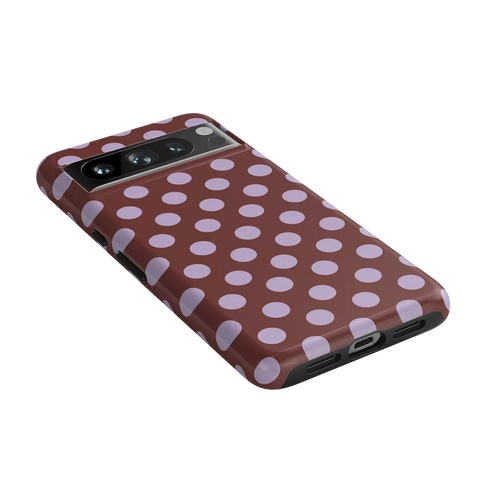 Spotted in SoHo | Burgundy Polka Dot Case