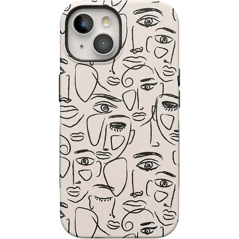 We're All Human | Minimal Face Art Case
