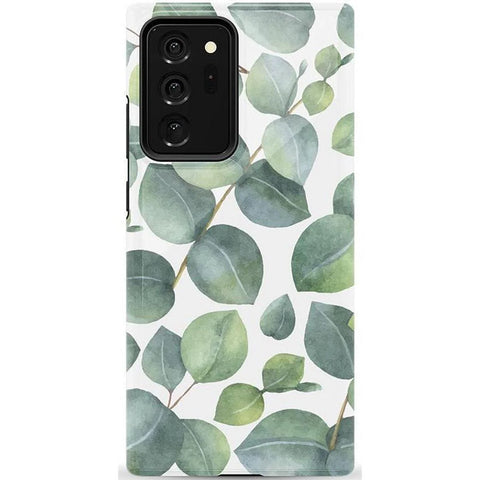Leaf Me Alone | Green Floral Print Samsung Case