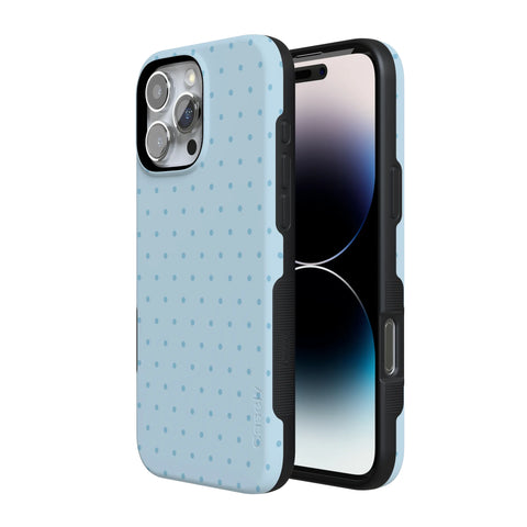 On the Dot | Blue Monochrome Polka Dot Case