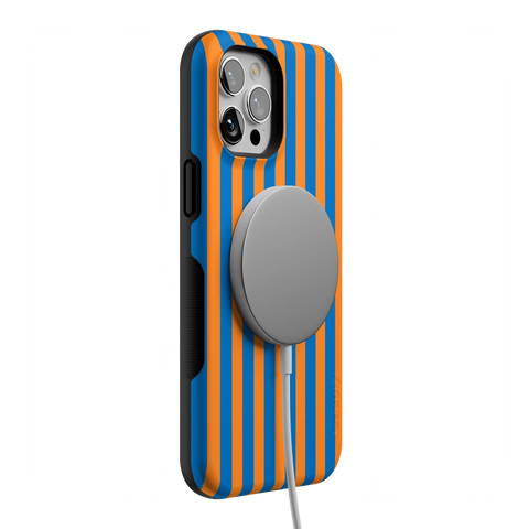 Go New York | Blue & Orange Stripes Case