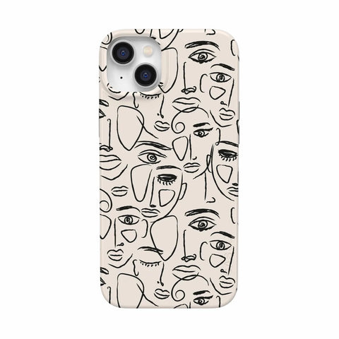 We're All Human | Minimal Face Art Case