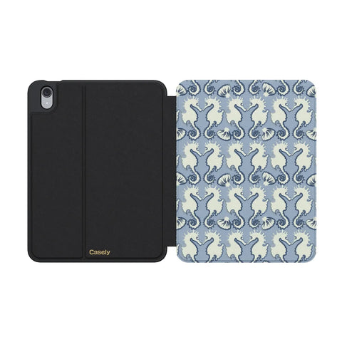 Seahorse Drift | Coastal Blues iPad Case